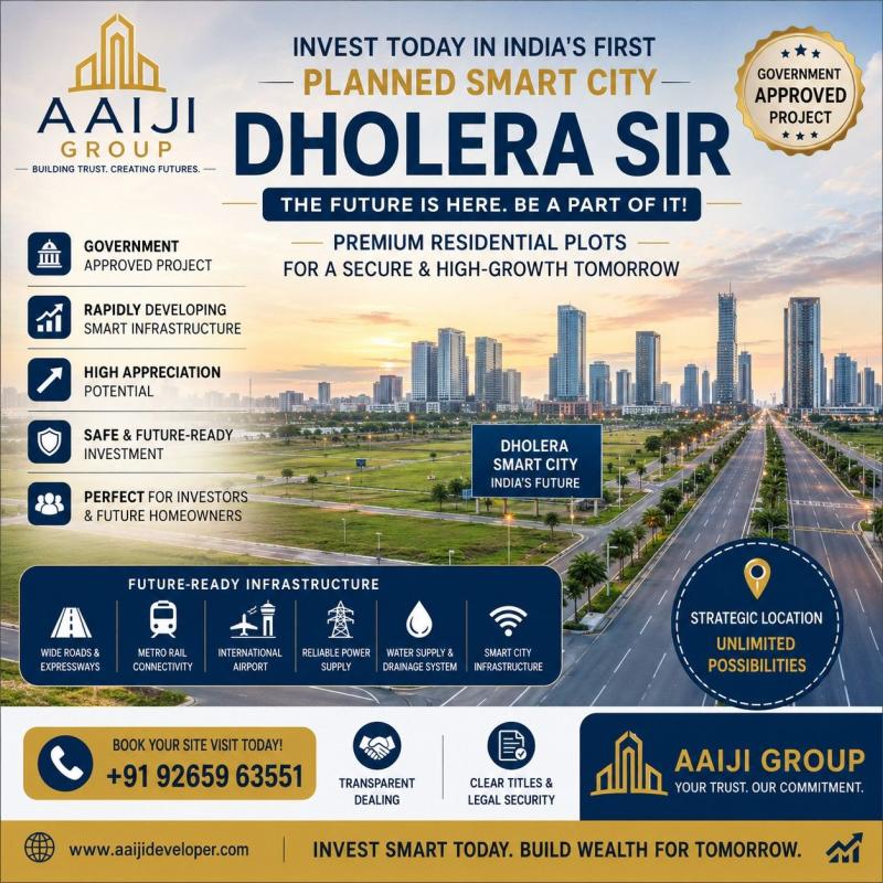 Dholera SIR: Why Smart Investors Are Choosing Gujarat's Future Smart City